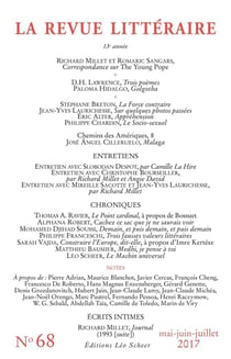 LA REVUE LITTERAIRE n.68