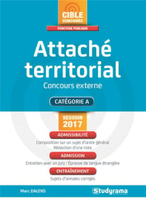 Attaché territorial - concours extrerne - catégorie A (session 2017)