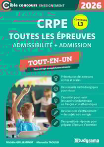Nouveau CRPE - Toutes les épreuves (admission & admissibilité) : Concours 2026 - Accessible dès la L3