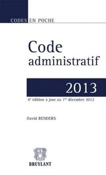 Code administratif 2013 (4e édition)