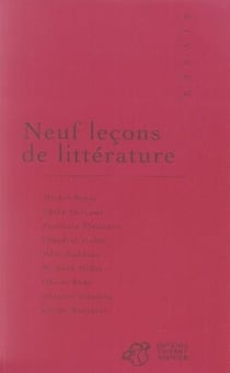 Neuf leçons de littérature