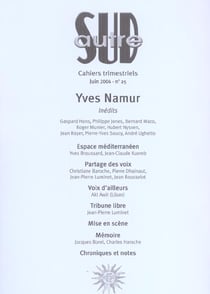 REVUE AUTRE SUD Tome 25 : Yves Namur
