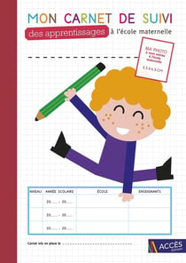 Mon carnet de suivi des apprentissages à l'école maternelle (lot de 5)