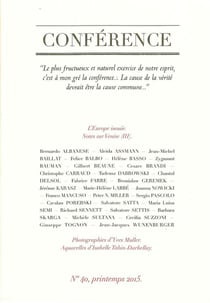 CONFERENCE n.40 : l'Europe inouïe - notes sur Venise
