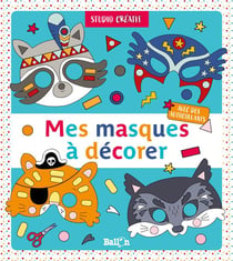 Studio créatif - mes masques à décorer - bleu
