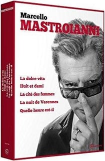 Marcello Mastroianni : La dolce vita + Huit et demi + La cité des femmes + La nuit de Varennes + Quelle heure est-il