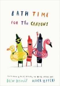 Bath time for the crayons