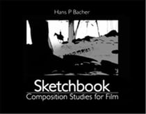 Sketchbook composition studies for film