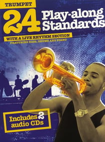 24 play-along standards with a live rhythm section - trumpet trompette+cd
