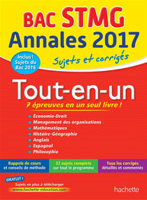 Annales bac - sujets et corrigés - le tout-en-un - terminale stmg