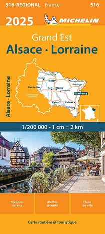 Carte Régionale Alsace, Lorraine 2025