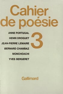 Cahier de poesie