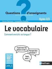 Le vocabulaire, comment enrichir sa langue ? cycles 2 & 3