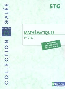 Mathématiques - 1ère stg - pochette de l'élève (édition 2005)