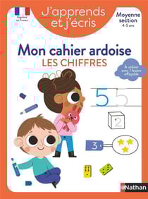 J'apprends et j'écris : Les chiffres - MS - mon cahier ardoise (édition 2024)