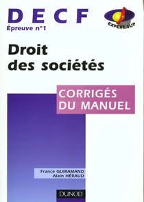 DECF - épreuve n°1 - droit des sociétés