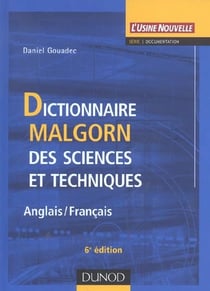 Dictionnaire malgorn des sciences et techniques - anglais - francais (6e edition)