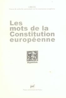 Les mots de la constitution européenne