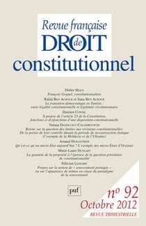 Revue française de droit constitutionnel n.92