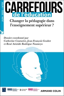 Carrefours de l'éducation n.59 : Changer la pédagogie dans l'enseignement supérieur ?