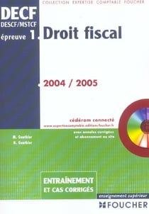 Droit fiscal - epreuve n.1 (édition 2004/2005)