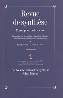 Synthese n.4 - inscription de la nature
