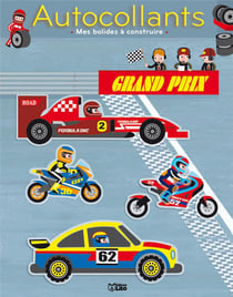 Mes engins à construire en autocollants - mes bolides à construire
