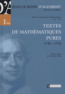 Oeuvres complètes de jean le rond d'alem