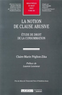 La notion de clause abusive - étude de droit de la consommation