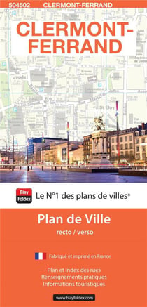 Clermont-Ferrand : plan de ville (édition 2023)