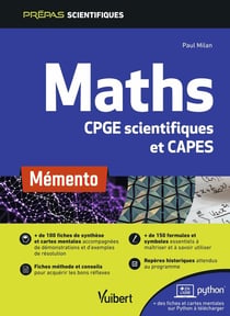 Maths - CPGE scientifiques 1re et 2e années, CAPES et agrégation - mémento
