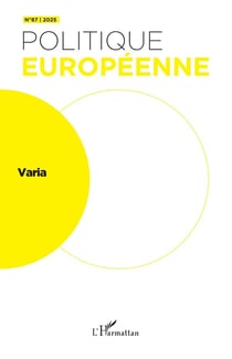 Revue politique européenne n.87 : Varia