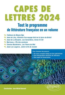 CAPES de lettres 2024 : tout le programme en un volume