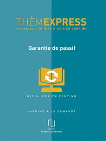 GARANTIE DE PASSIF