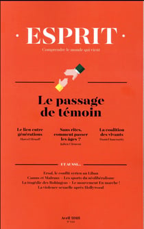 Esprit n.438 : le passage de témoin