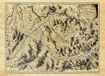 Savoie en 1696 50 cm x 40 cm