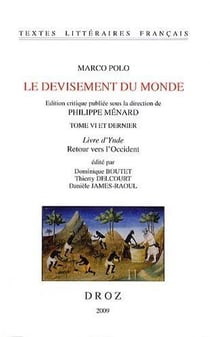 Le devisement du monde Tome 6 - dernier livre d'Ynde - retour vers l'Occident