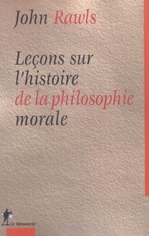 Lecons sur l'histoire de la philosophie morale