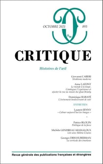 Revue Critique n.893 : Histoires de l'?il