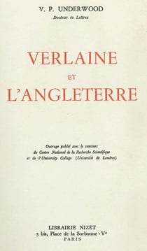 Verlaine et l'Angleterre