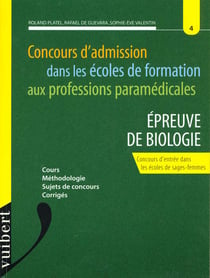 L'epreuve de biologie aux concours paramedicaux