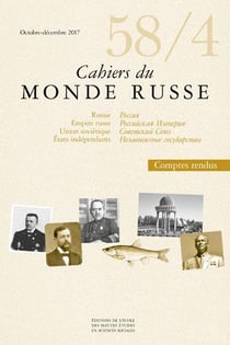 Cahiers du monde russe et soviétique n.58/4