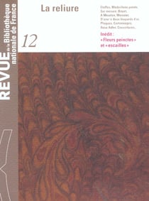 Revue de la bnf 12 . la reliure - vol12