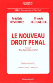 Le nouveau droit penal - 7e edition
