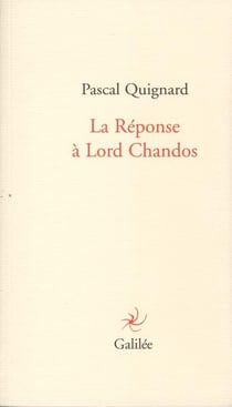 La réponse à Lord Chandos