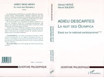 Adieu Descartes, la nuit des olympica - essai sur le national-cartesianisme