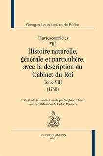 Oeuvres complètes Tome 8 - histoire naturelle Tome 8