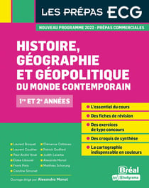Histoire, géographie, géopolitique du monde contemporain : 1re et 2e années