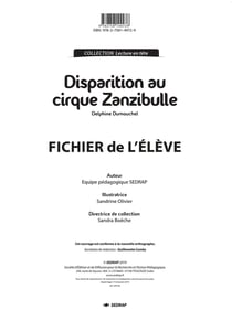 Disparition au cirque Zanzibulle - le fichier de l'élève