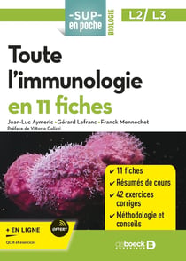 Sup en poche : Toute l'immunologie en 11 fiches : Licences 2 et 3